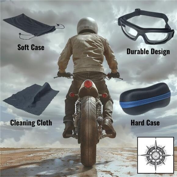 Motorcycle Goggles for Men Photochromic Riding ATV Dirt Bike Ski Eye Protection - Picture 2 of 8